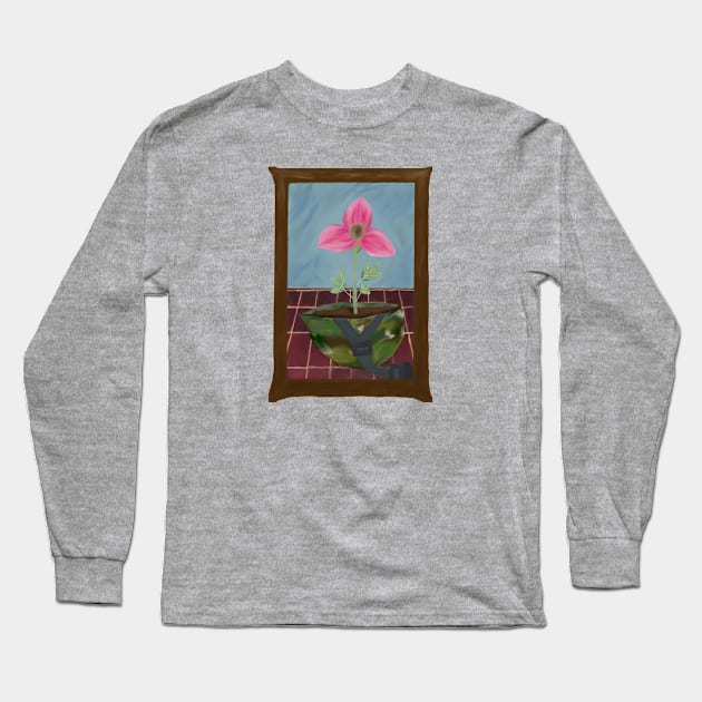 Flower freedom frame Long Sleeve T-Shirt by system51